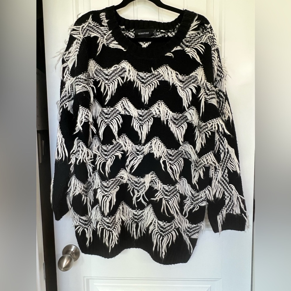 MinkPink Fringe Sweater - Picture 3 of 7